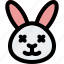 rabbit, death, eyes, emoticons, animal 