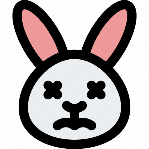 Rabbit, sad, death, emoticons, animal icon - Download on Iconfinder