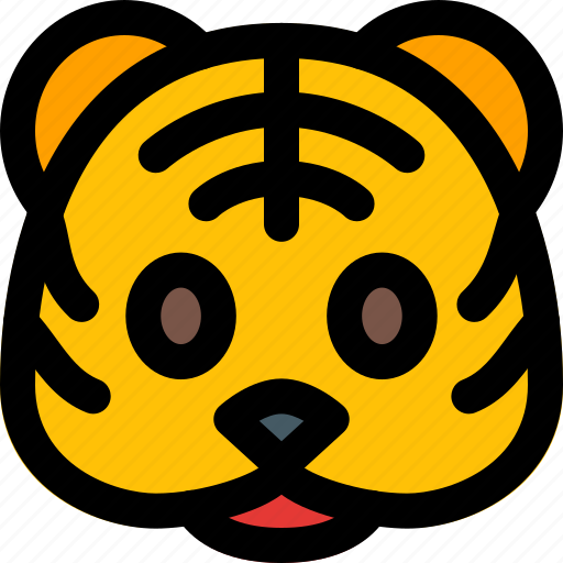 Tiger, emoticon, emoji, animal icon - Download on Iconfinder