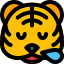 tiger, snoring, emoticons, animal 