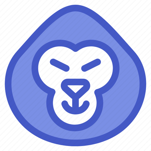 Animal, ape, gorilla, monkey, wildlife, zoo icon - Download on Iconfinder