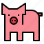 farm, mammal, pig, pork 