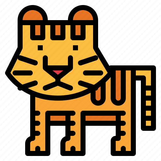 Fierce, mammal, tiger, wildlife icon - Download on Iconfinder