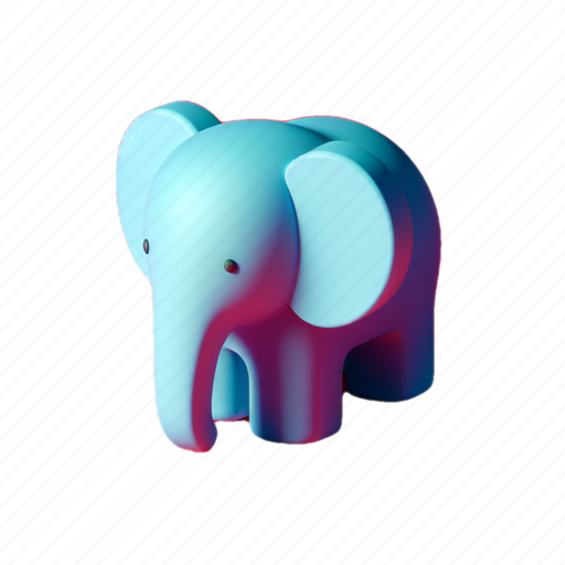 Elephant, animal, emoji, zoo, wild, cute, emoticon 3D illustration - Download on Iconfinder