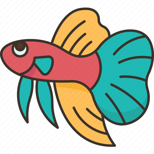 Fish, betta, pet, aquarium, aquatic icon - Download on Iconfinder