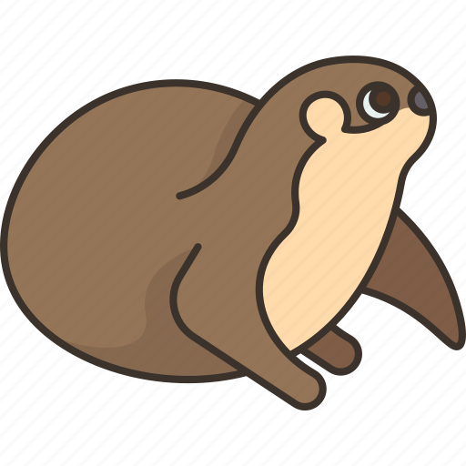 Otters, animal, mammal, wildlife, nature icon - Download on Iconfinder