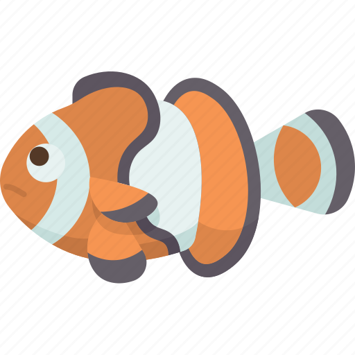 Clownfish, fish, anemone, aquarium, reef icon - Download on Iconfinder