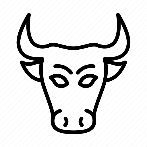 Bull, animal, wild, zoo, pet icon - Download on Iconfinder