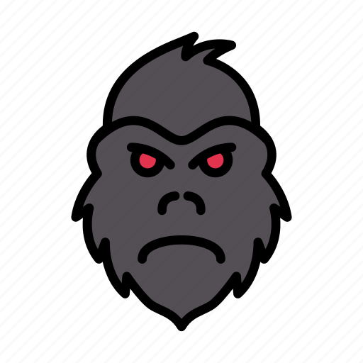 Gorilla, monkey, animal, wild, zoo icon - Download on Iconfinder