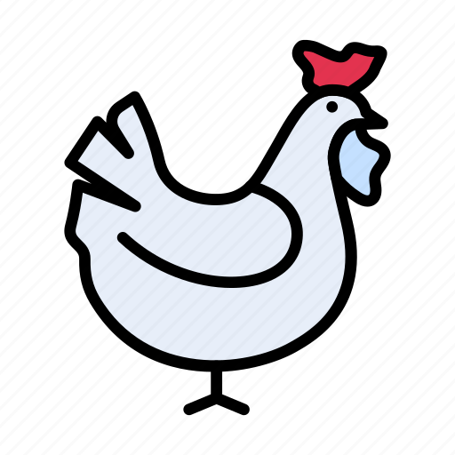Hen, chicken, pet, animal, meat icon - Download on Iconfinder