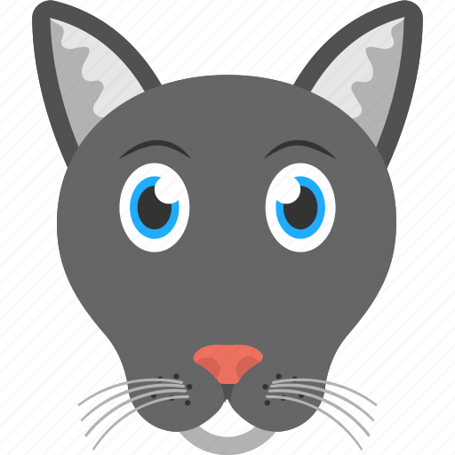 Animal, black panther, cute panther, face of a panther, wide eyed panther icon - Download on Iconfinder