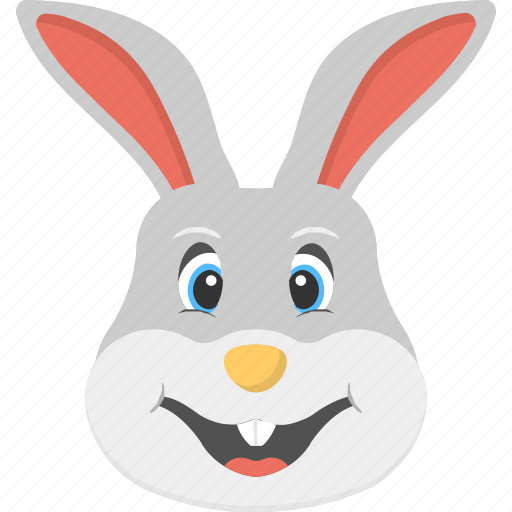 Bunny teeth, cute animal, smiling bunny, smiling white rabbit, white rabbit icon - Download on Iconfinder