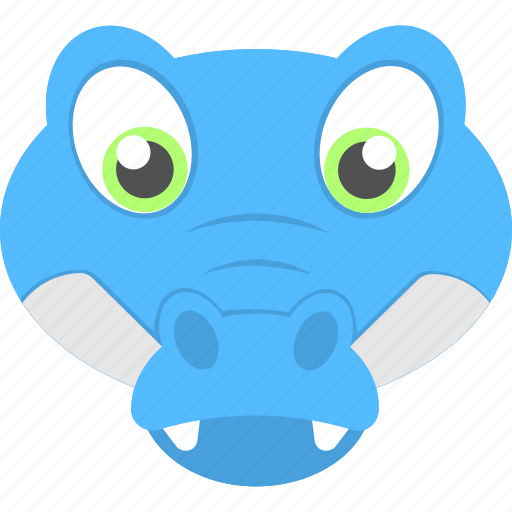 Animal face, baby alligator, baby face, blue hatchling, cute pet icon - Download on Iconfinder