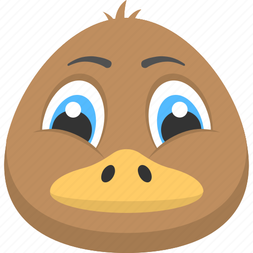 Adorable pet, brown duckling, brown duckling face, duck face, duckling icon - Download on Iconfinder