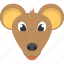 animated mouse, brown mouse, domestic animal, little brown mouse, mouse face 