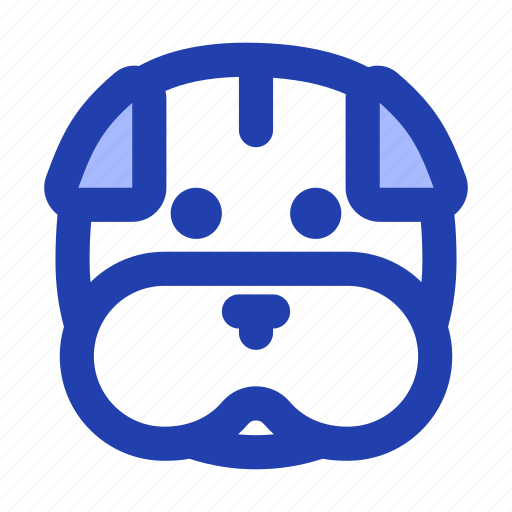 Bulldog, head, animal icon - Download on Iconfinder