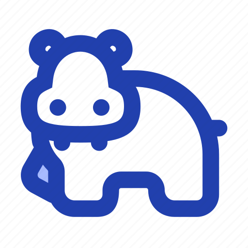 Hippo, head, animal, wild icon - Download on Iconfinder