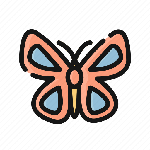 Beautiful, butterfly, flower, fly, insect, nature, wings icon - Download on Iconfinder