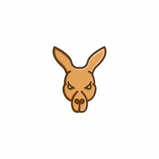 Animal, australia, character, face, head, kangaroo, wild icon - Download on Iconfinder