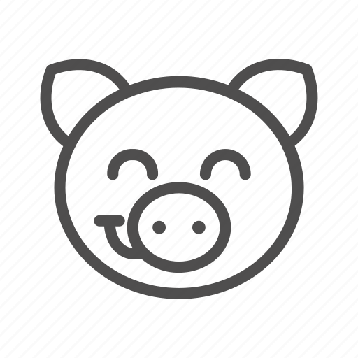 Animal, emoji, face, farm, happy, livestock, pig icon - Download on Iconfinder