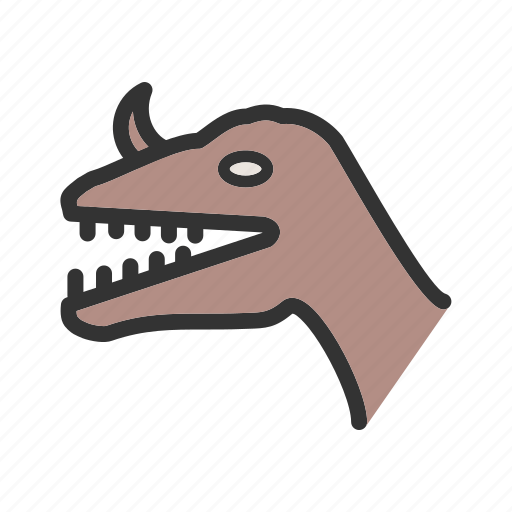 Animal, dangerous, dino, dinosaur, face, predator icon - Download on Iconfinder