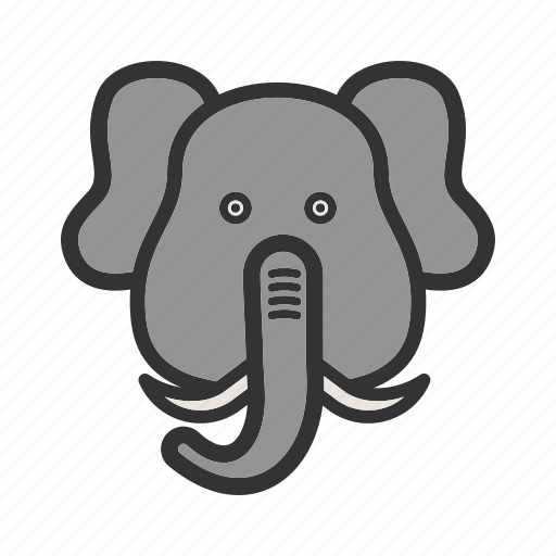 African, animal, baby, elephant, safari, trunk icon - Download on Iconfinder