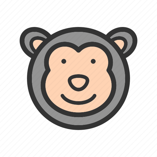 Animals, chimpanzee, face, jump, monkey, safari, wildlife icon - Download on Iconfinder