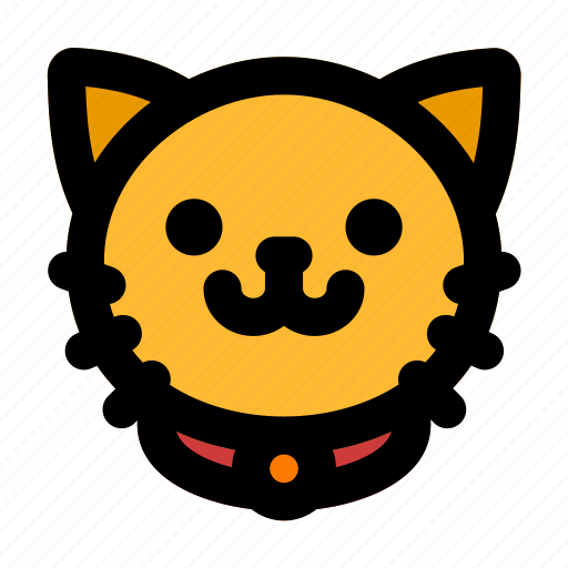 Female, cat, head, animal, pet, benign icon - Download on Iconfinder