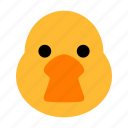 duck, animal, beak, benign