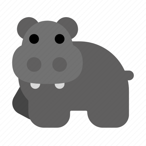 Hippo, head, animal, wild icon - Download on Iconfinder