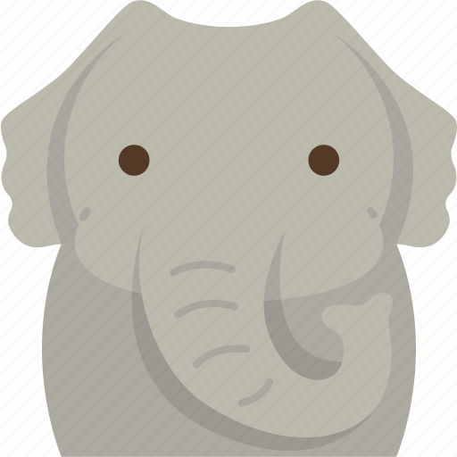 Elephant, trunk, herbivore, wildlife, animal icon - Download on Iconfinder