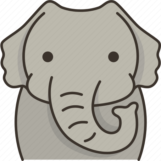 Elephant, trunk, herbivore, wildlife, animal icon - Download on Iconfinder