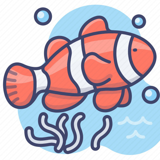 Anemonefish, fish, sea, tropical icon - Download on Iconfinder