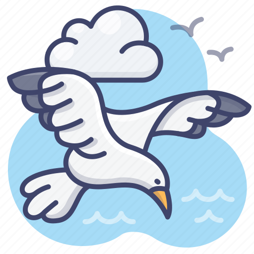 Seagull, animal, bird, sea icon - Download on Iconfinder