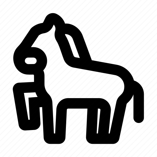 Horse, head, animal, herbivore, hair icon - Download on Iconfinder