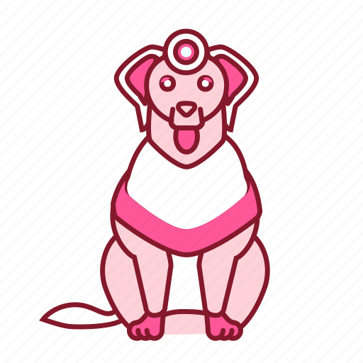 Animal, dag, icon2, pink, retriver icon - Download on Iconfinder