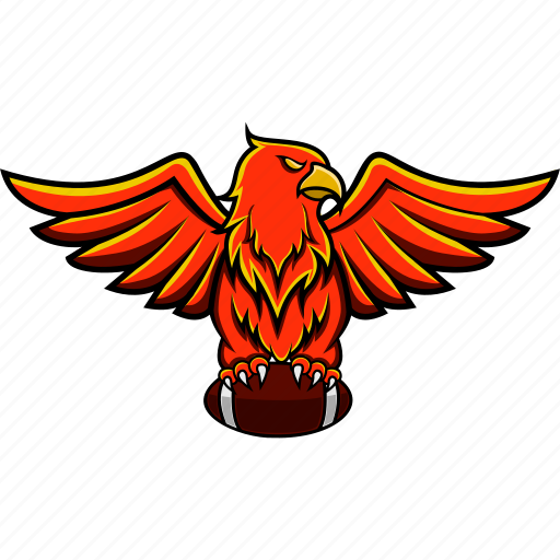 Bird, fire, rugby, animal, team, mascot, sport icon - Download on Iconfinder
