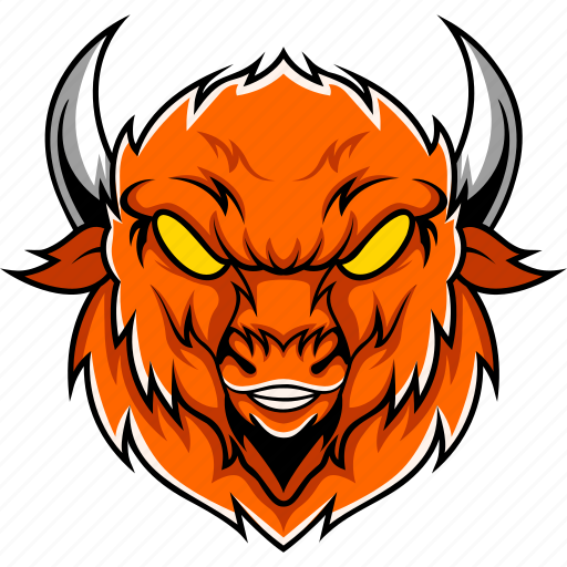 Bull, cow, angry, animal, team, mascot, sport icon - Download on Iconfinder