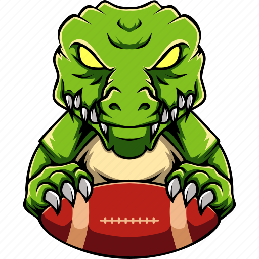 Crocodile, alligator, rugby, animal, team, mascot, sport icon - Download on Iconfinder