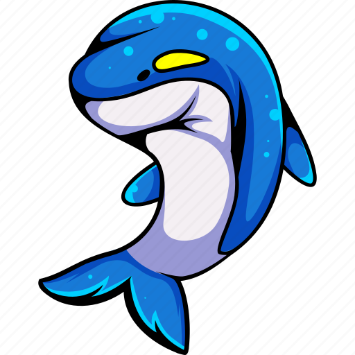 Dolphin, whale, sea, animal, team, mascot, sport icon - Download on Iconfinder