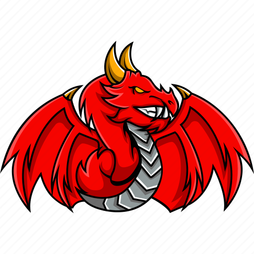 Dragon, esport, wing, animal, team, mascot, sport icon - Download on Iconfinder
