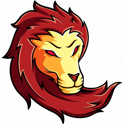 Lion, fierce, esport, animal, team, mascot, sport icon - Download on Iconfinder