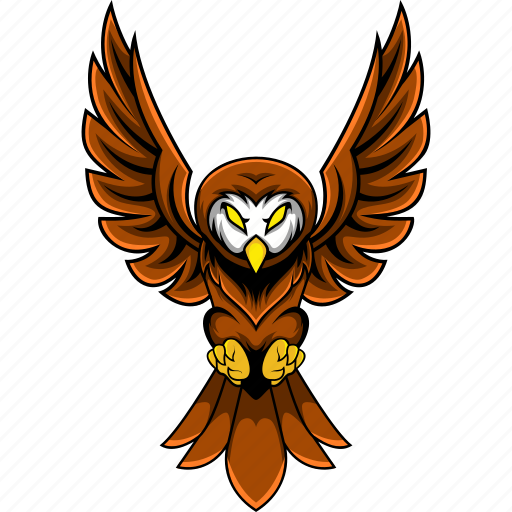 Owl, flying, claw, animal, team, mascot, sport icon - Download on Iconfinder