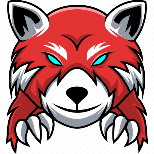 Panda, red, smile, animal, team, mascot, sport icon - Download on Iconfinder