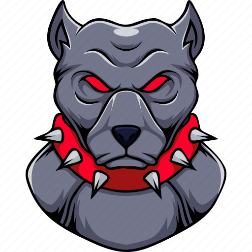 Pitbull, dog, collar, animal, team, mascot, sport icon - Download on Iconfinder