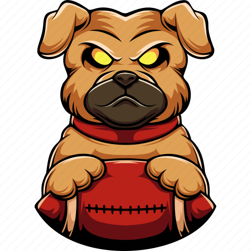 Pug, dog, rugby, animal, team, mascot, sport icon - Download on Iconfinder