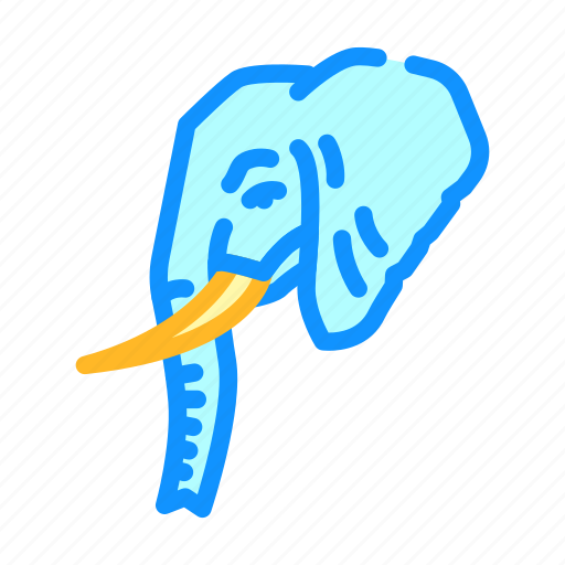 Elephant, animal, zoo, pet, face, farm icon - Download on Iconfinder