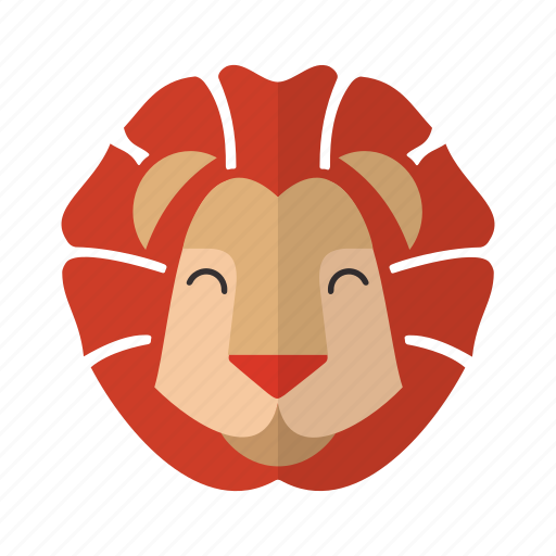 Animal, brave, cute, fauna, head, lion, mascot icon - Download on Iconfinder