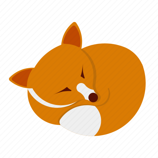 Animal, beast, fauna, fox, mammal, mascot, sleep icon - Download on Iconfinder