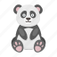 animal, bamboo, bear, cute, panda, toy 